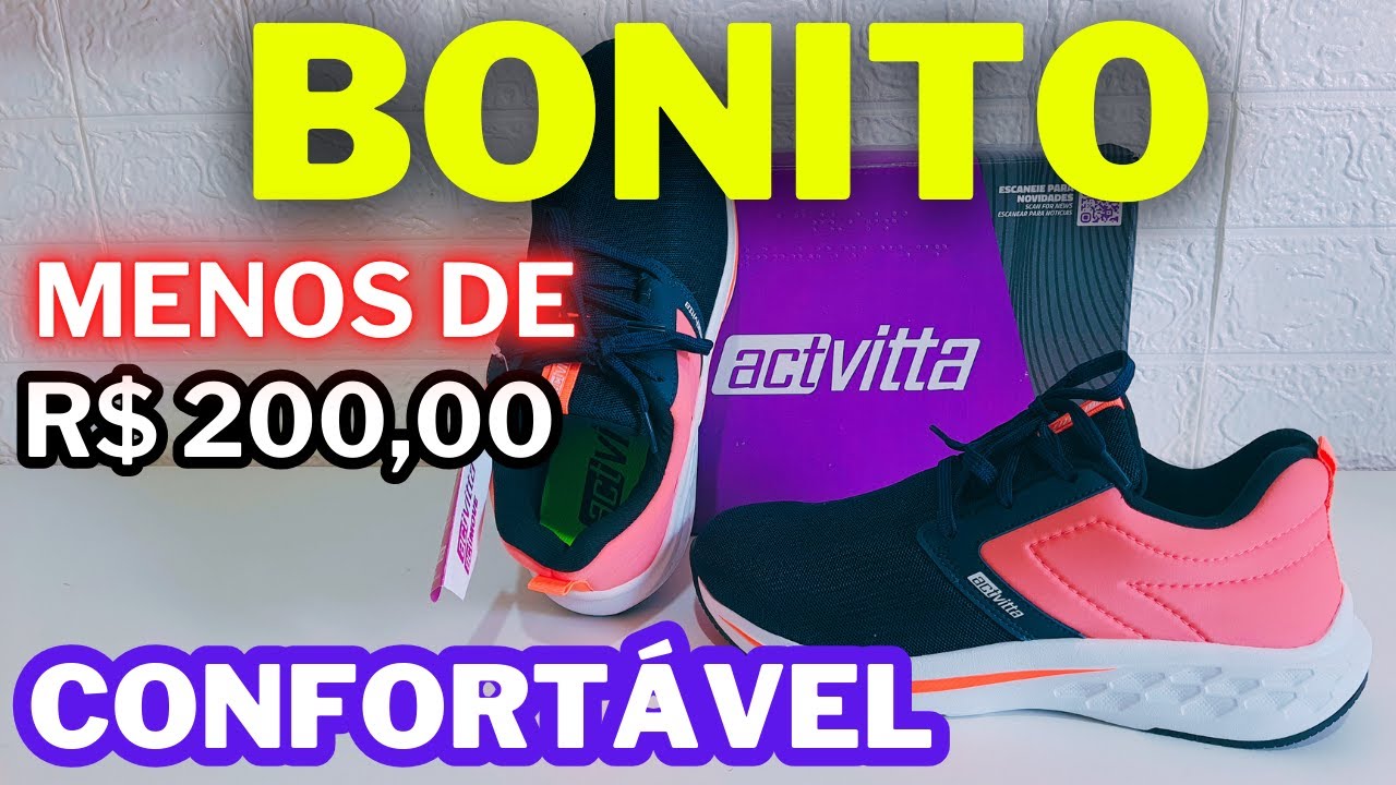 Tênis Actvitta Feminino por menos de R$ 200,00 Vale super a pena
