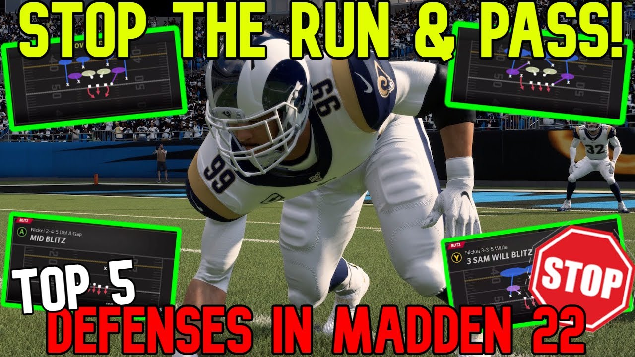 ONLY DEFENSE U NEED! My Top 5 Best Run, Pass & Blitz Defense Plays in Madden NFL 22! Tips & Tricks
