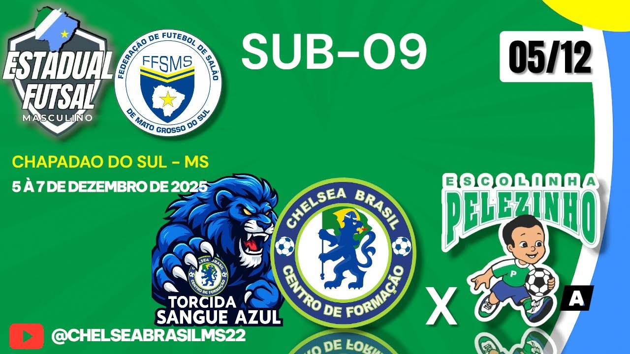 ESTADUAL DE FUTSAL I CHELSEA BRASIL MS A VS PELEZINHO A I SUB-09
