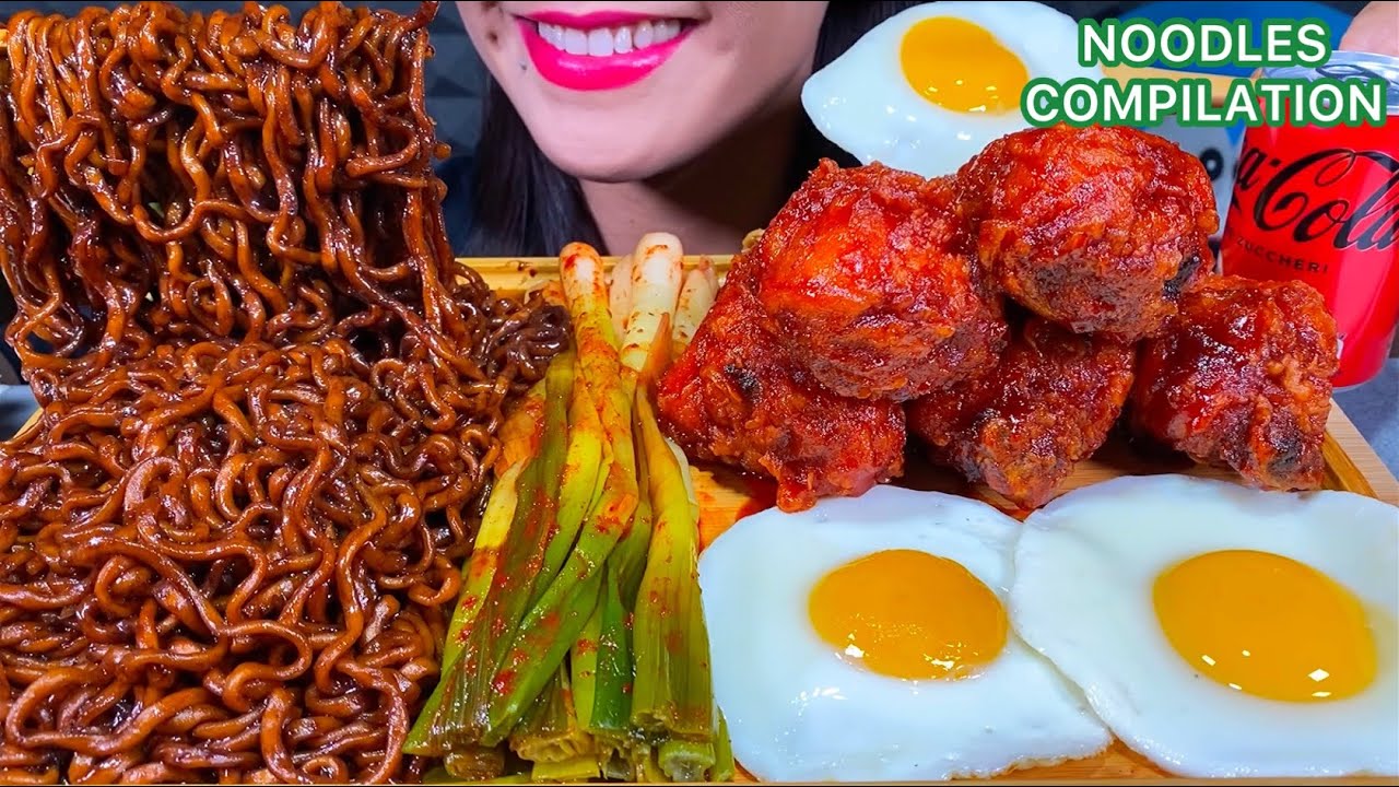 BEST OF STELLA ASMR NOODLES COMPILATION PART 1 MUKBANG MASSIVE Eating Sounds