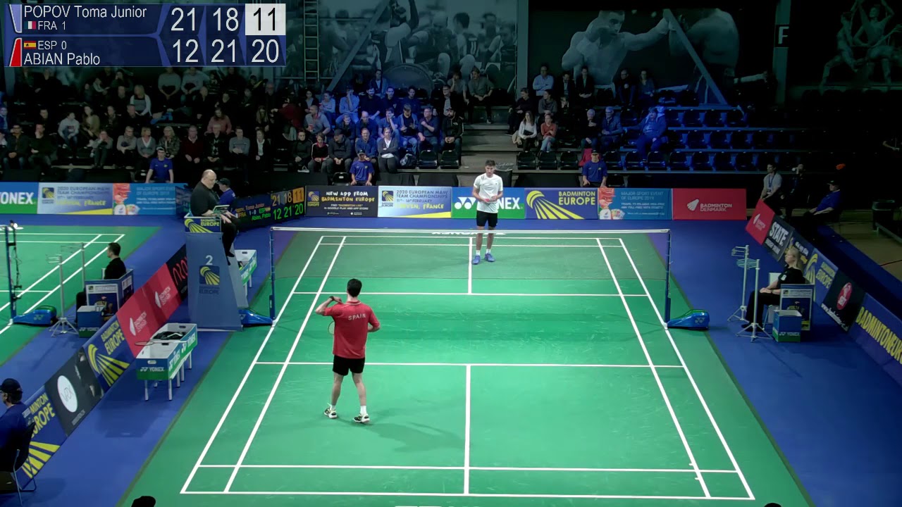 Match point - France (Toma Junior Popov) vs Spain (Pablo Abian) - EMTC 2019