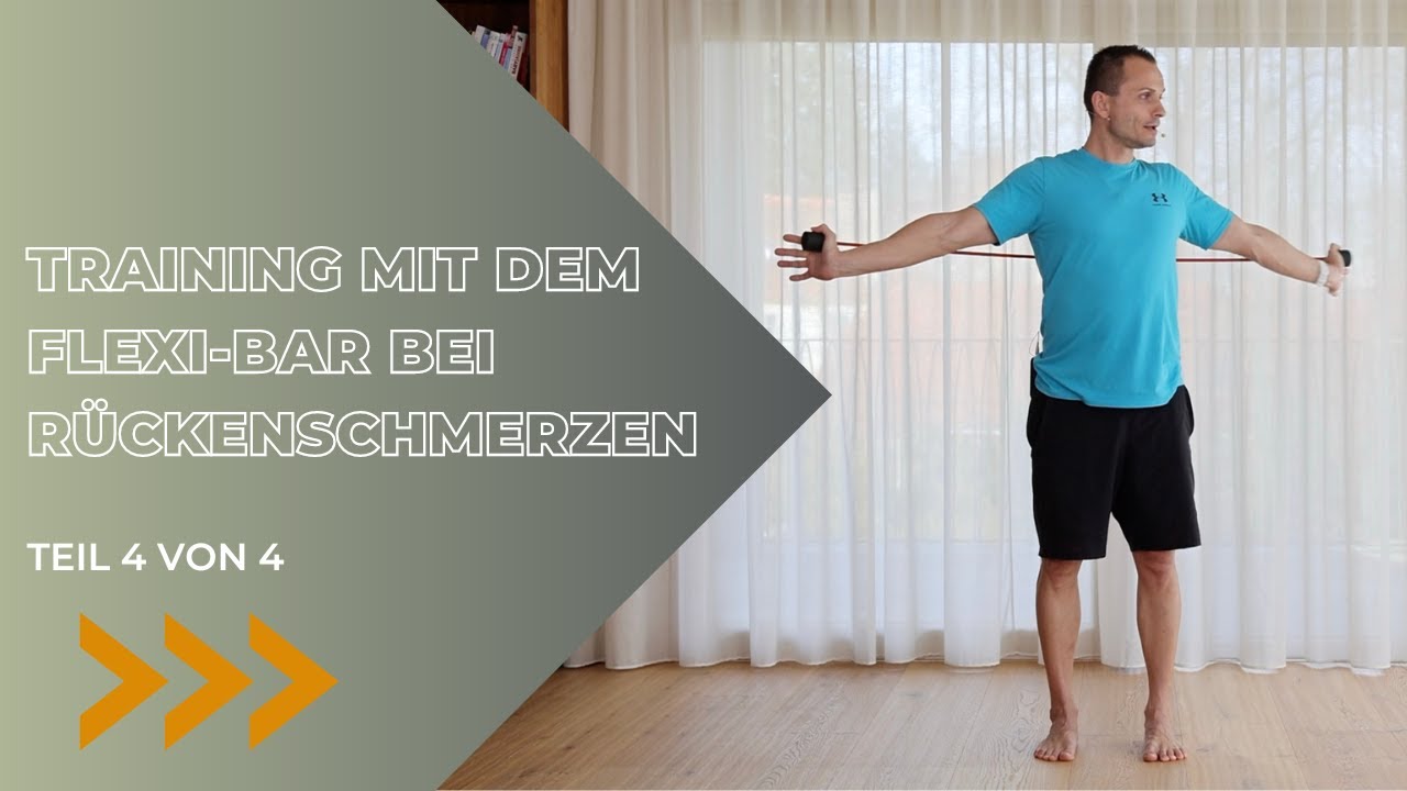 FLEXI-BAR Training bei Rückenschmerzen - Teil 4/4. Schwerpunkt isometrisches Krafttraining!
