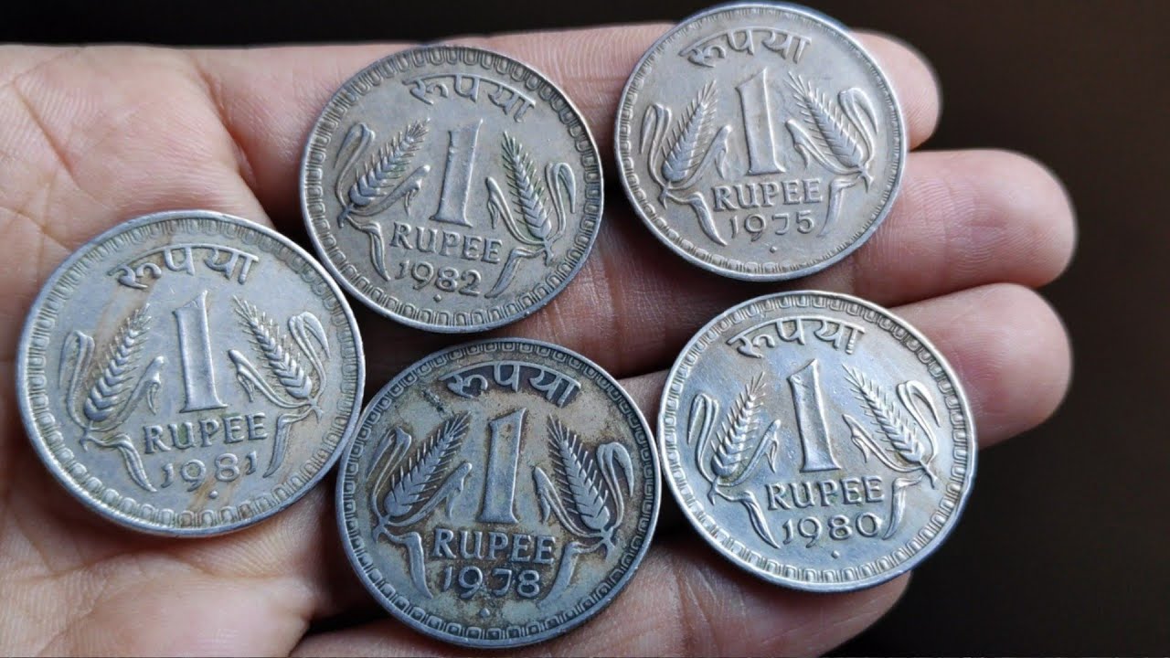 1975-1982 one rupee coin value complete information  #Iconicindia