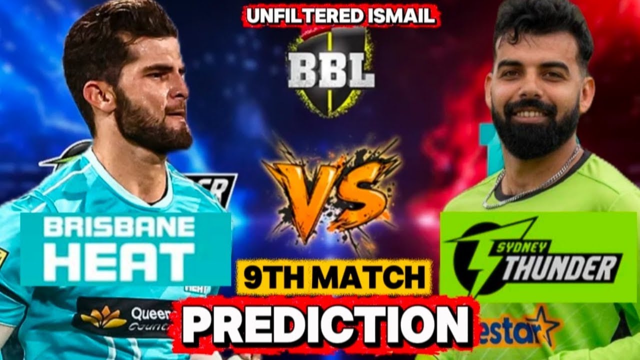 Shaheen Afridi vs Shadab Khan | Sydney Thunder vs Brisbane Heat | BBL 9 Match Prediction