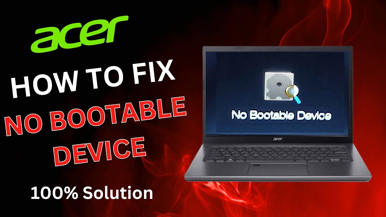 Как исправить ошибку «Нет загрузочного устройства» на ноутбуке Acer — руководство 2025 года