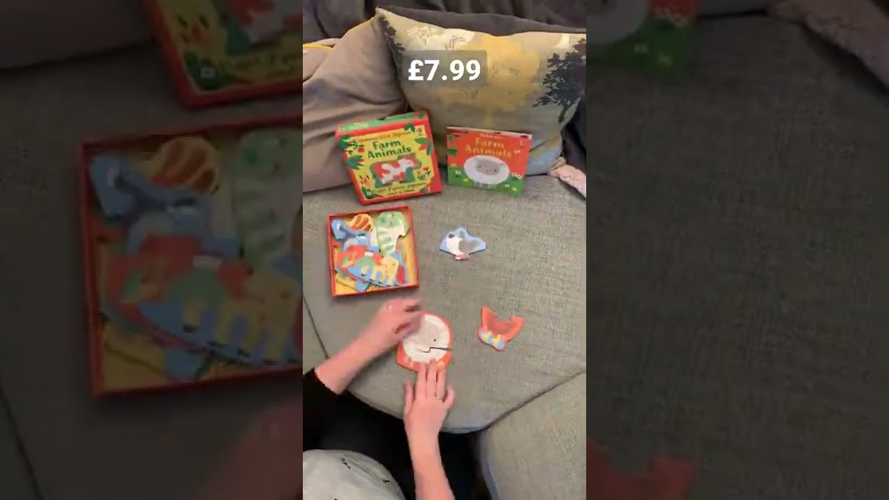 Jigsaw fun! 8 x2 piece jigsaws and book all for £7.99 Animals, farm and under the sea available
