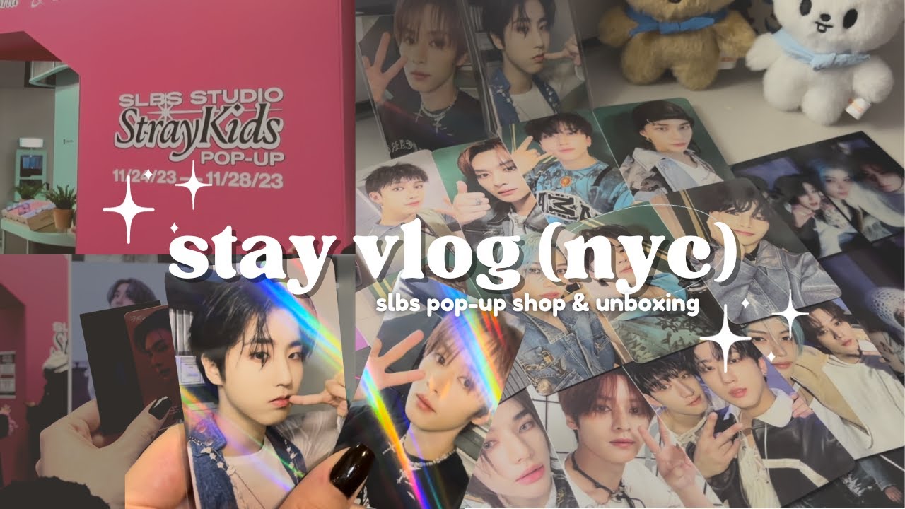 stay vlog | stray kids album unboxing & slbs pop-up shop!