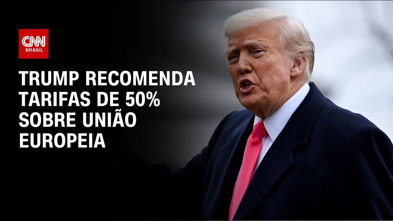 Trump ameaça impor tarifa de 50% contra União Europeia a partir de junho | LIVE CNN