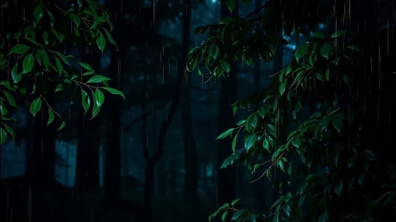 Night Rain in the Forest – Relaxing Ambience for Sleep & Focus