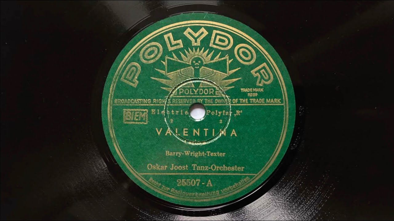 BERLIN DANCEBAND: OSKAR JOOST: Valentina (instrumental) 1935
