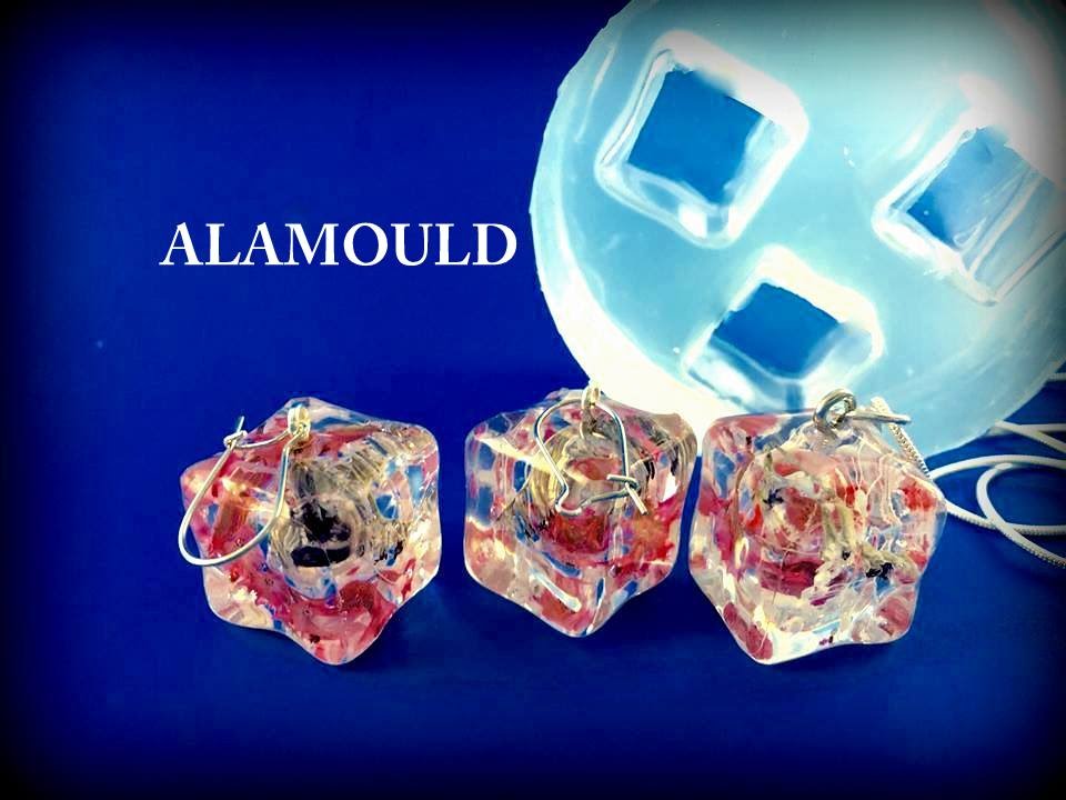 How to Create Resin Earrings & Pendant. Using ALAMOULD Clear Silicone Mold
