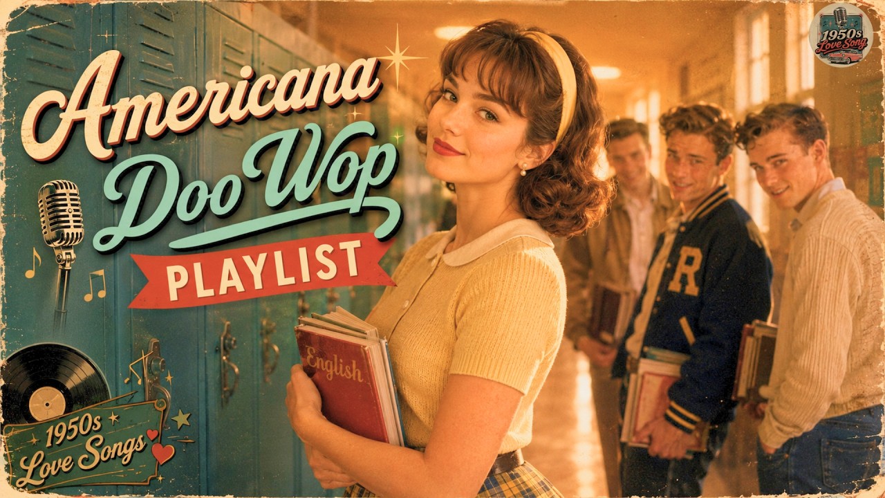 Diana - Paul Anka (Cover) | 1950s Americana Oldies Playlist | 1950s Love Song