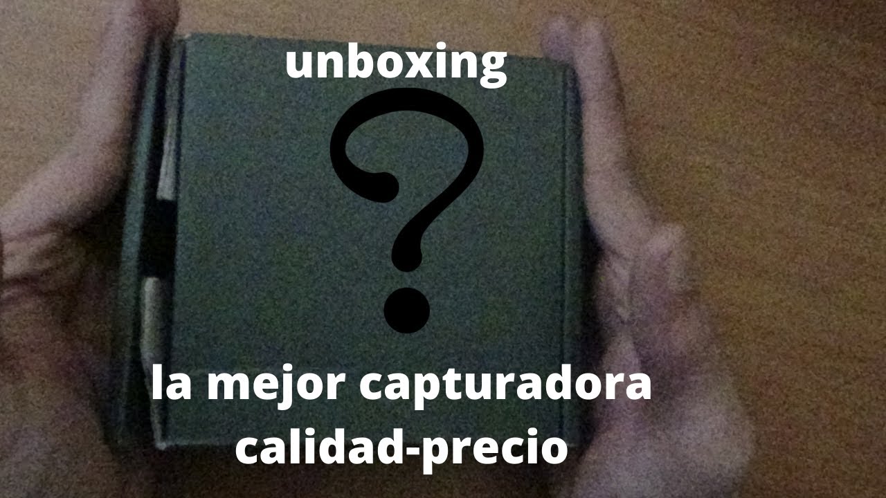 unboxing de la capturadora de video
