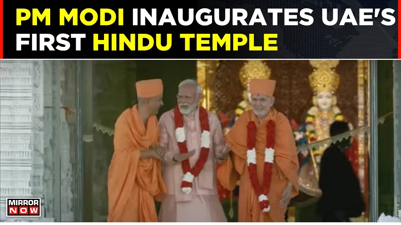 PM Modi Inaugurates UAE's First Hindu Temple | BAPS Swaminarayan Mandir In Abu Dhabi | Top News