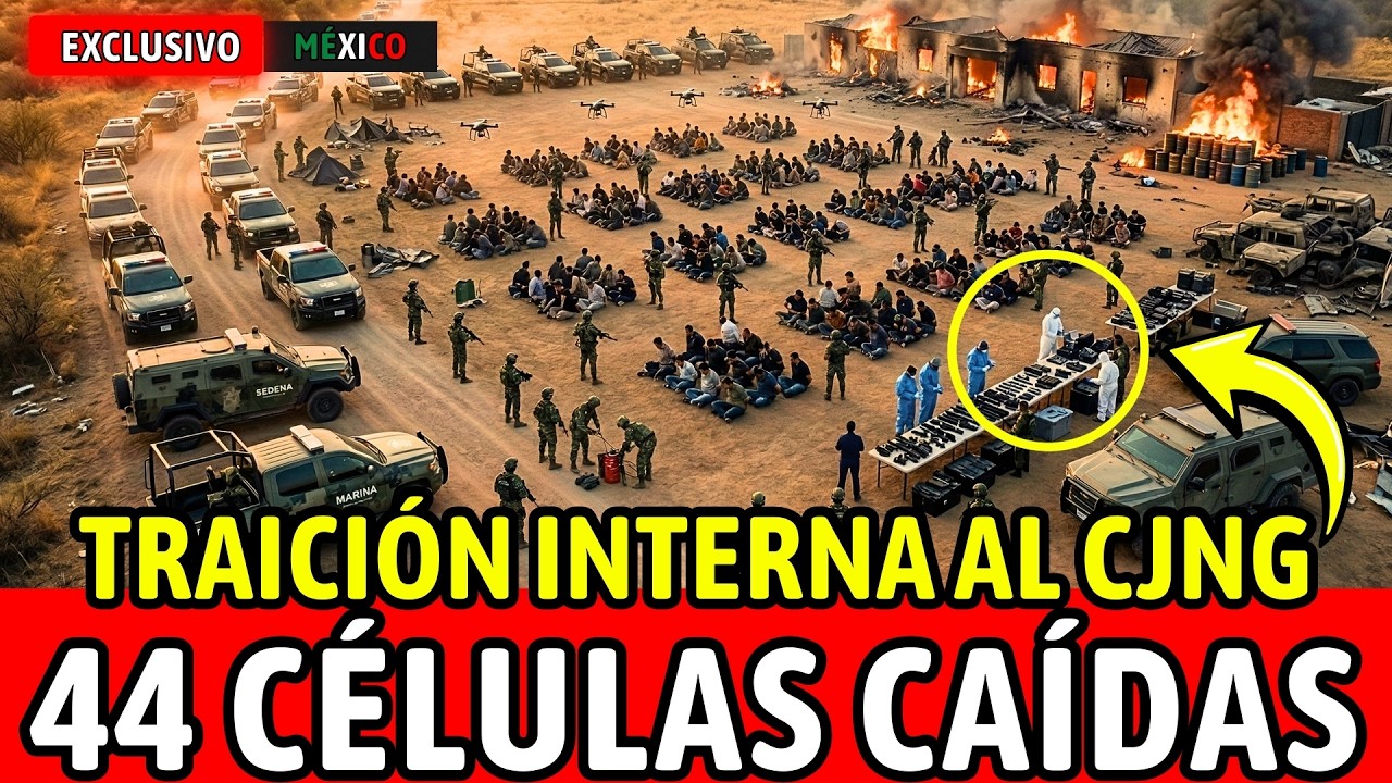 🚨COLAPSO INTERNO en ZACATECAS! Líder REGIONAL TRAICIONA al CJNG y ENTREGA 44 CÉLULAS