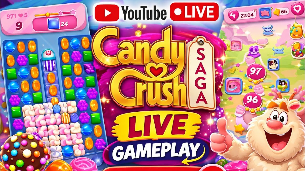 Candy Crush Saga Is Live 🔴Level Up 380+ !! Gaming !!#candycrushfriendssaga