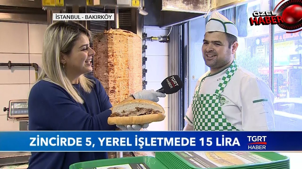 Yarım Ekmek Et Döner 5 Lira