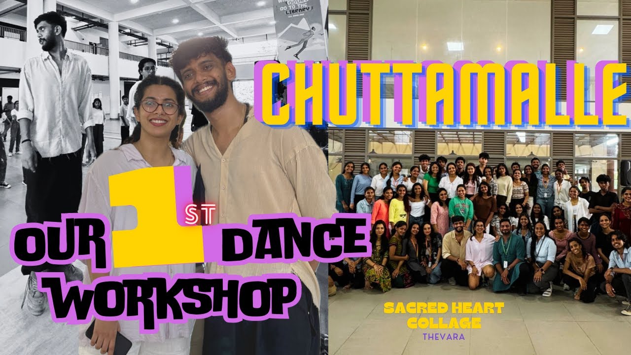 OUR FIRST DANCE WORKSHOP 💃 | CHUTTAMALLE SONG ❤️ |NTR;JANHVI KAPOOR;ANIRUDH | Athul & Nandana
