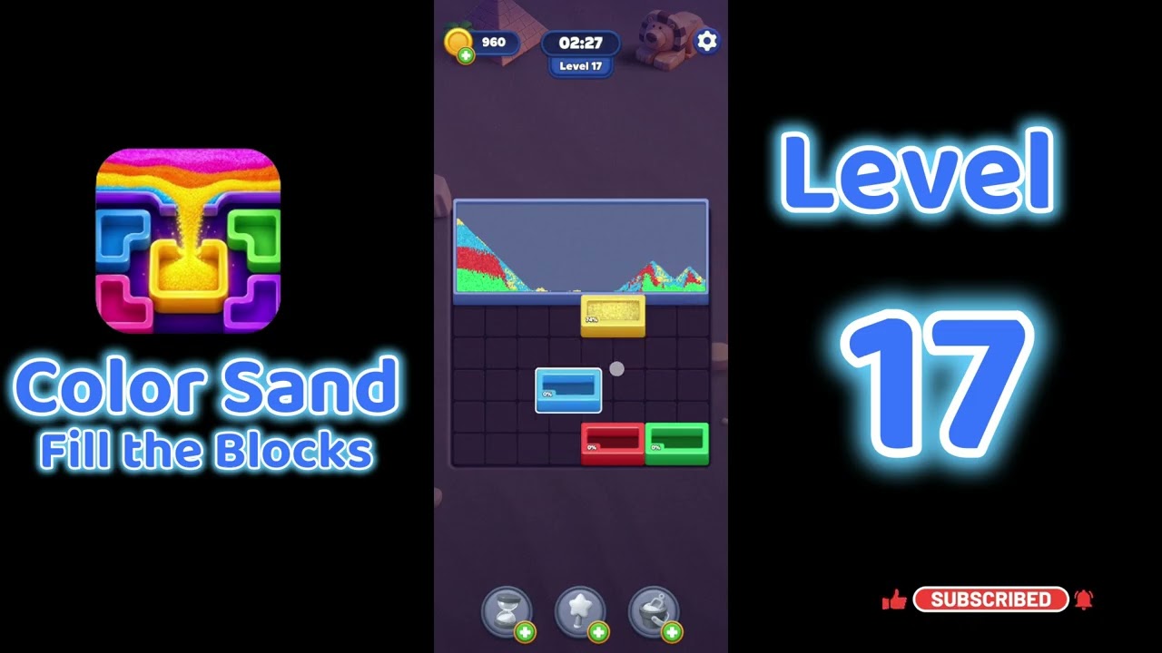 Color Sand Fill The Blocks Level 17🧩🌈 | Gameplay Walkthrough | Go Answer