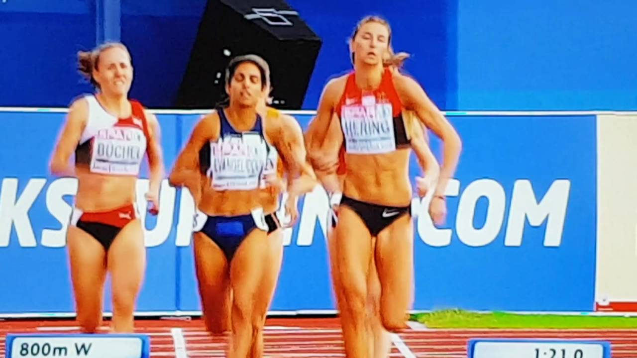 Leichtathletik EM 2016 800m Frauen Vorlauf mit Christina Hering