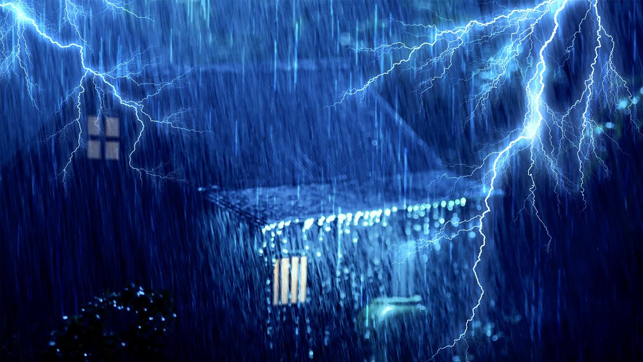 Duerme en Menos de 6 Minutos con Lluvia Intensa y Tormenta Eléctrica