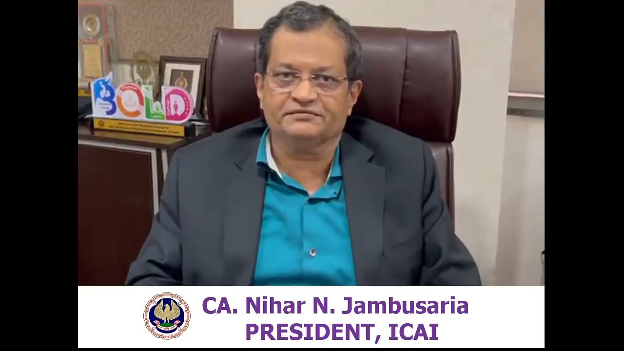 Message from ICAI President on CA Exam Postponement