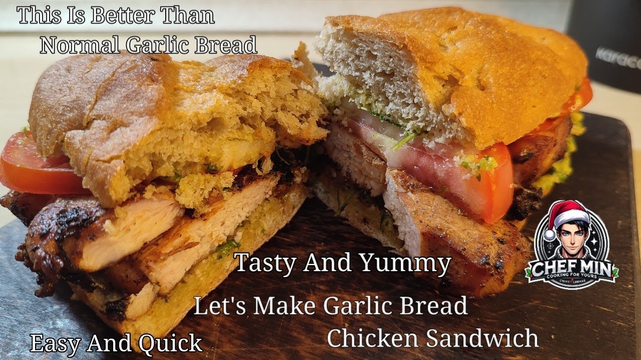 How To Make Tastiest and Special Garlic Bread Chicken Sandwich. Different And Better Than Anyone.