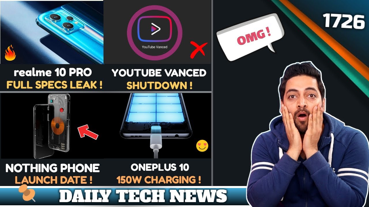 Realme 10 Pro Specs😯,YouTube Vanced Shutdown,Apple Bad News,POCO New Phone,Nothing Phone Launch Date