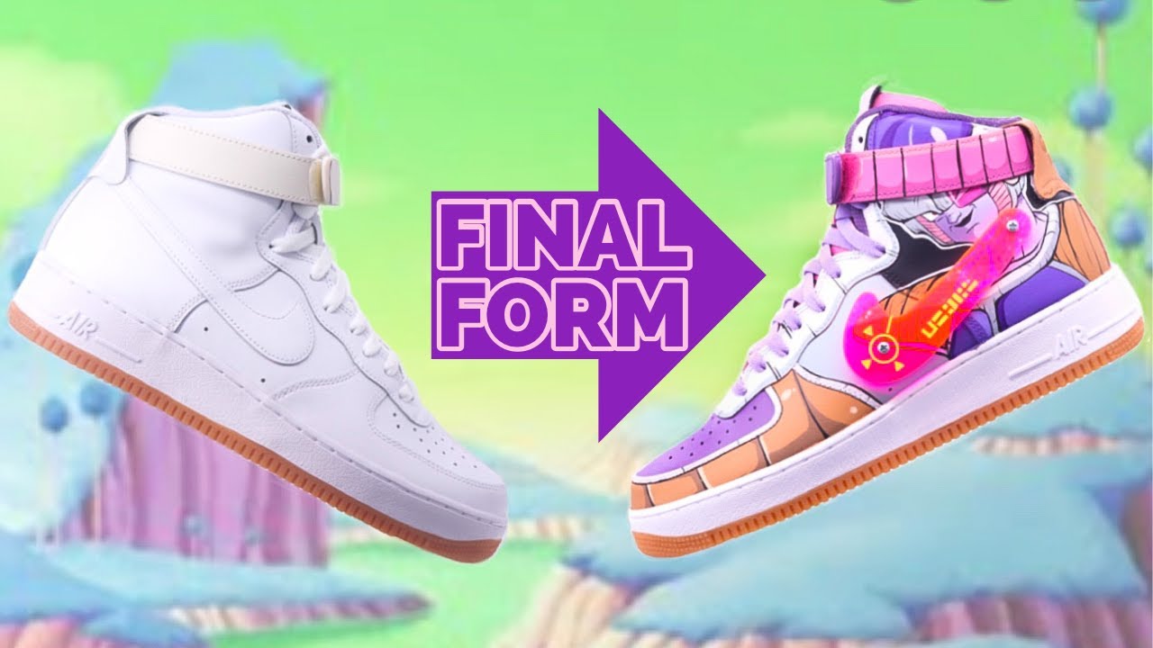 DBZ Custom Air Force 1 With Scouter Swoosh! | Frieza