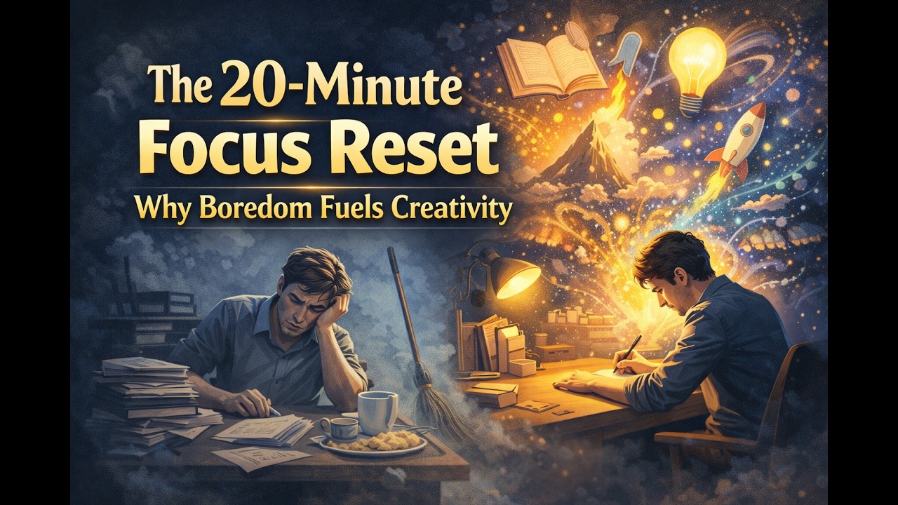 Why Doing Nothing Sparks Genius | The 20-Minute Focus Reset#mindset #strategy #business #trending