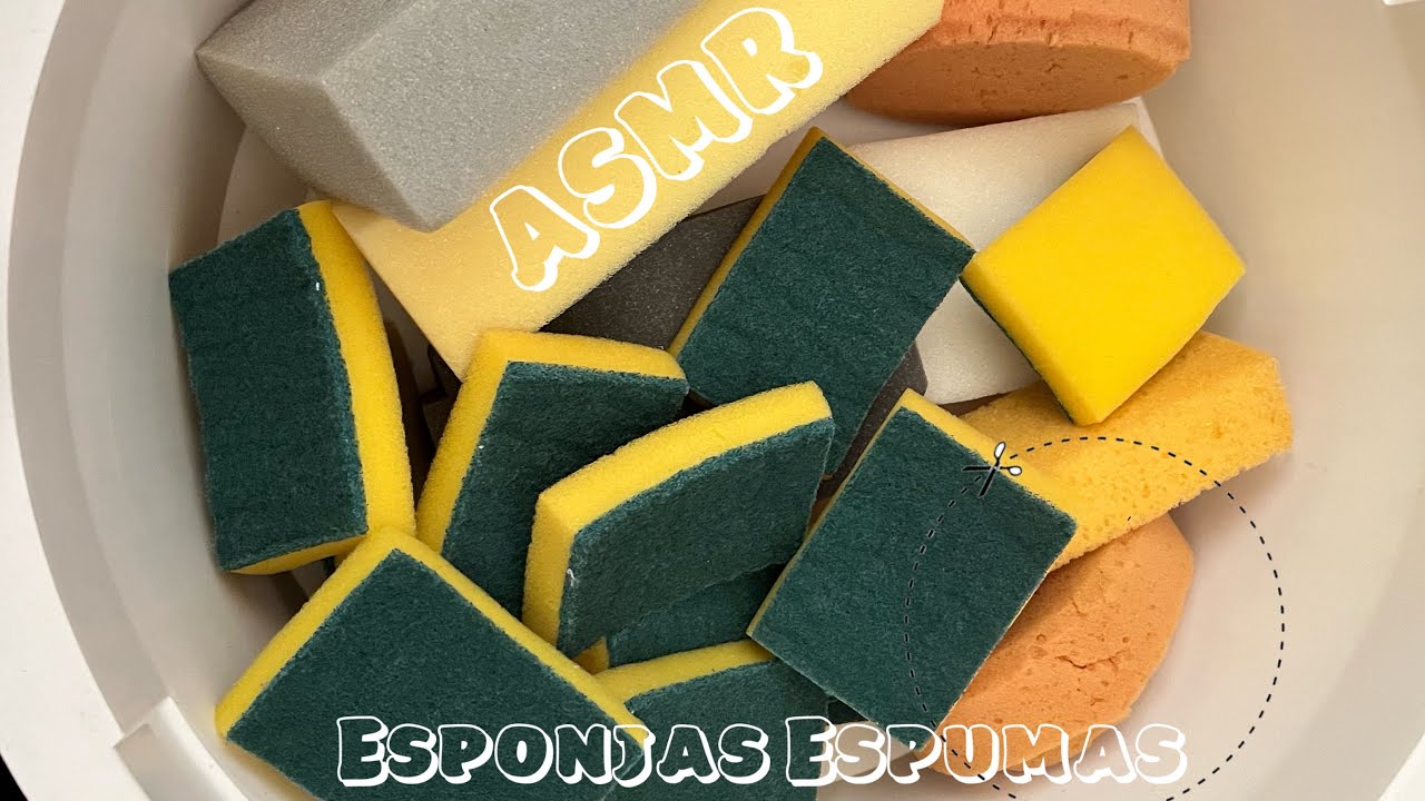 ASMR Sponges Ripping  ✂️🫧✂️ Rasgando Esponjas