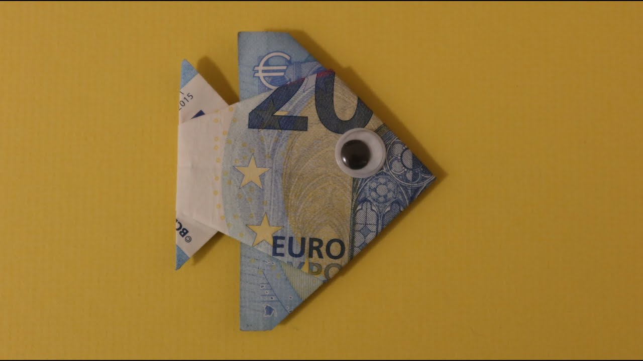 Fisch basteln mit Geld