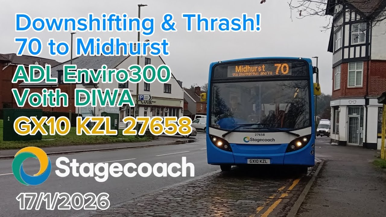 Downshifting & Thrash! | ADL Enviro300 Voith | GX10 KZL 27658 | 17/1/2026