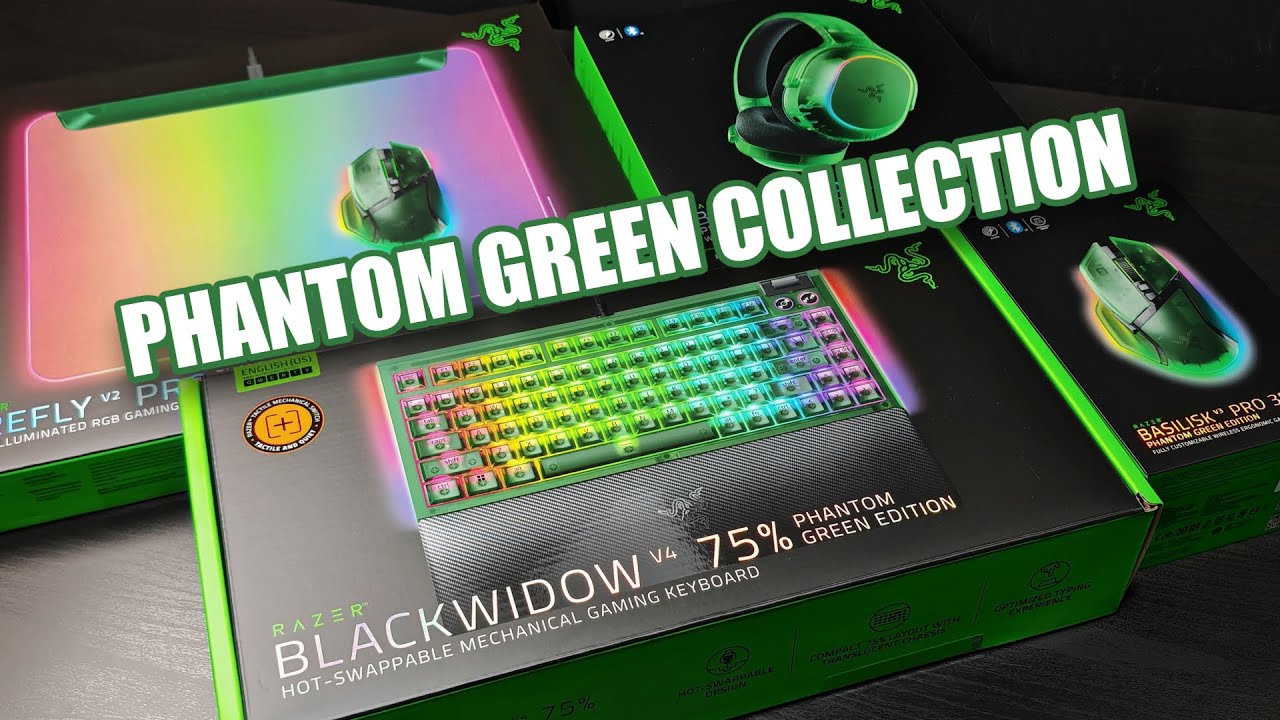 UNBOXING - RAZER PHANTOM GREEN COLLECTION