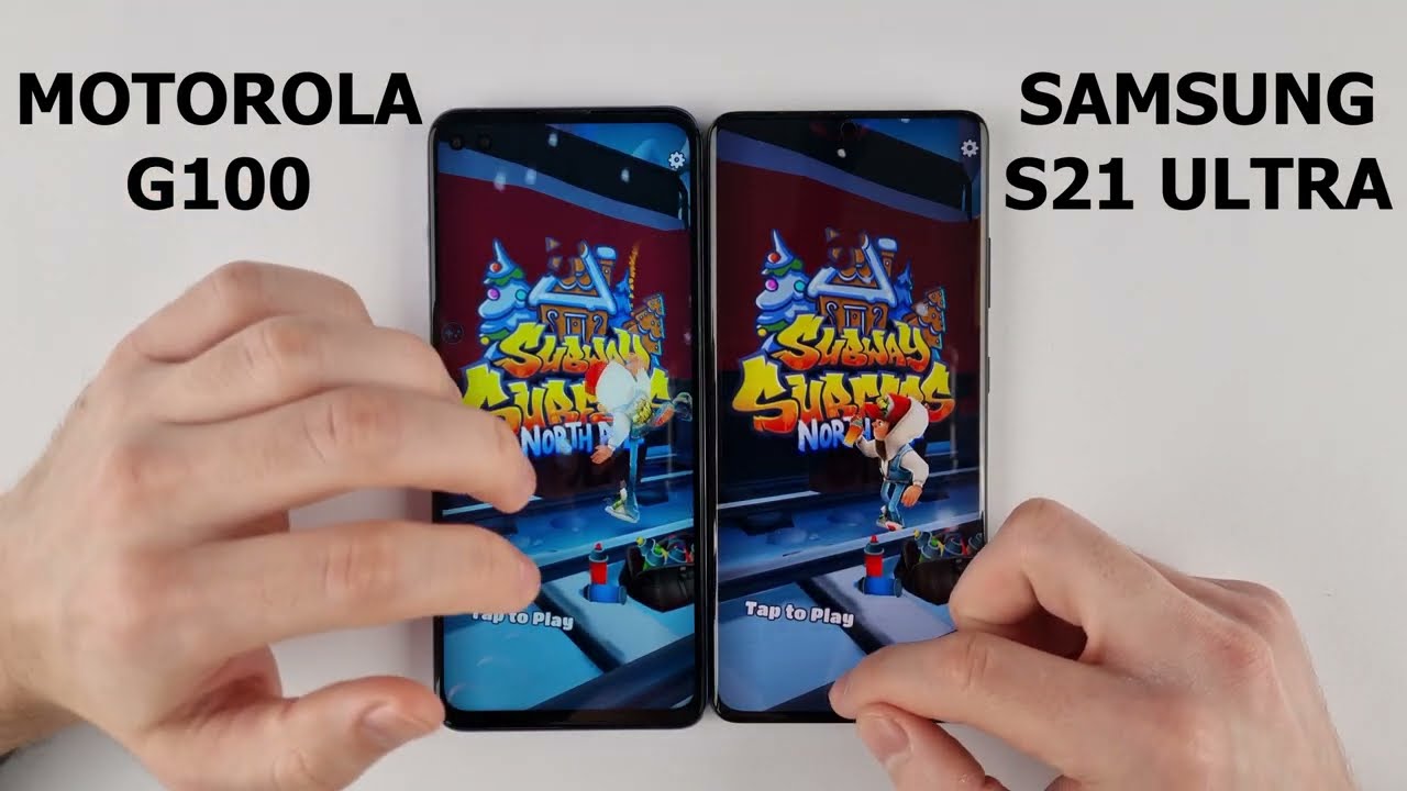 Samsung S21 Ultra vs Motorola G100 SPEED TEST