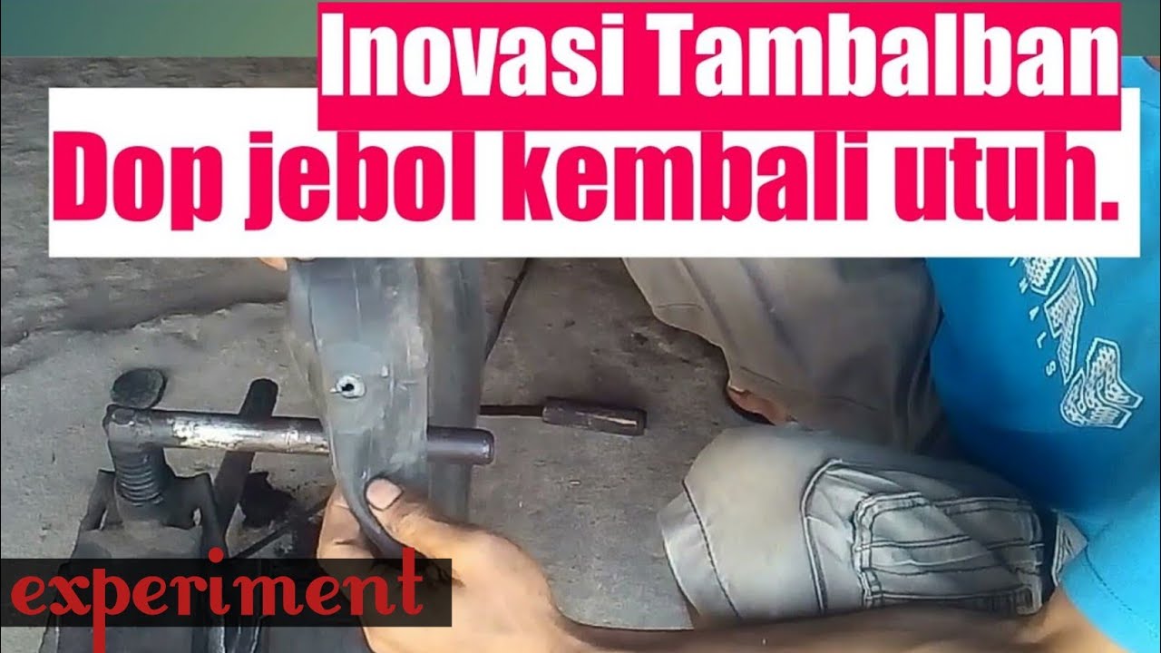 memperbaiki dop jebol (Cara memperbaiki dop ban dalam pake elemen setrika)