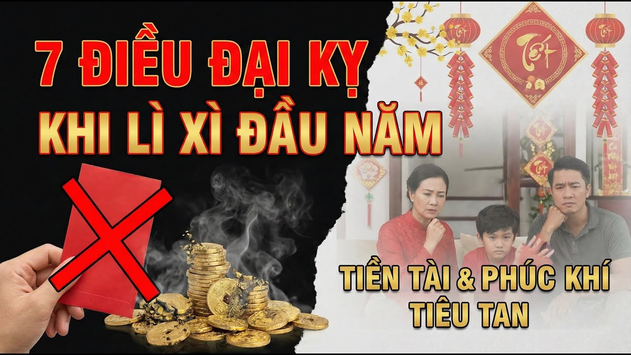 Đầu Năm Phạm 7 Điều Đại Kỵ Này Khi Lì Xì – Tiền Tài & Phúc Khí Dễ Tiêu Tan