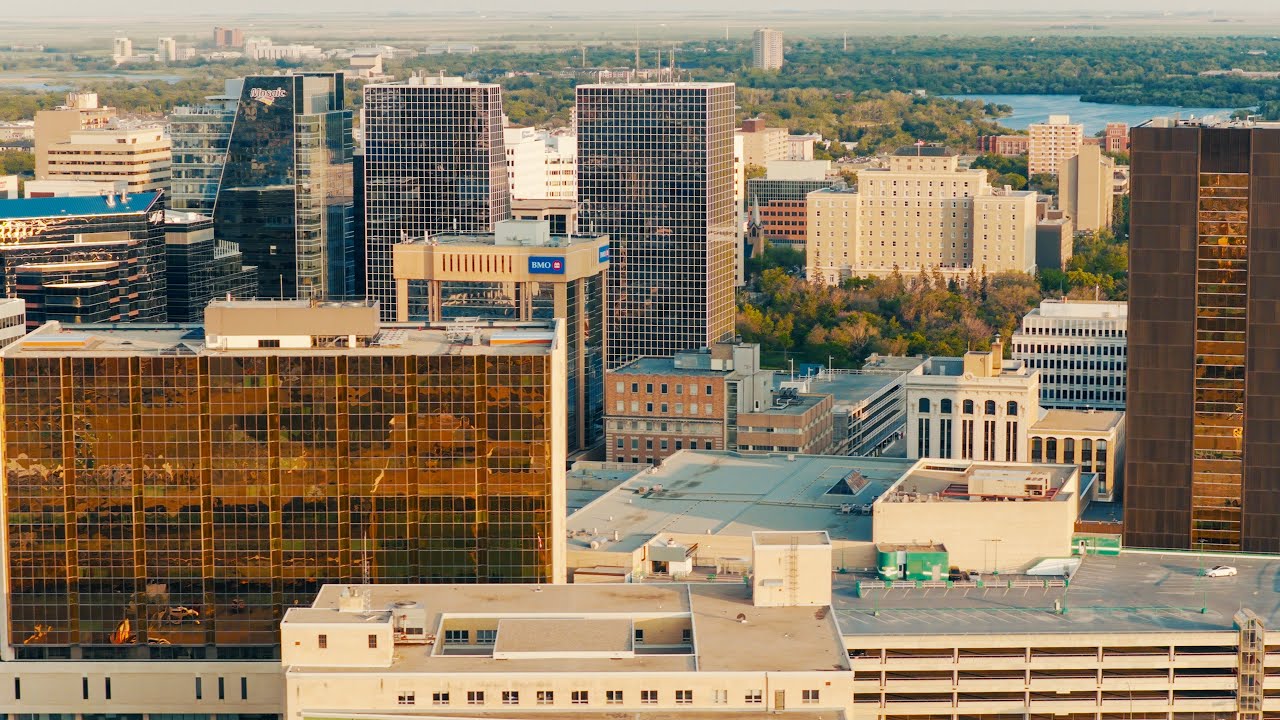 Regina downtown from above | Licensed Drone Pilot Canada | Mavic 4 pro