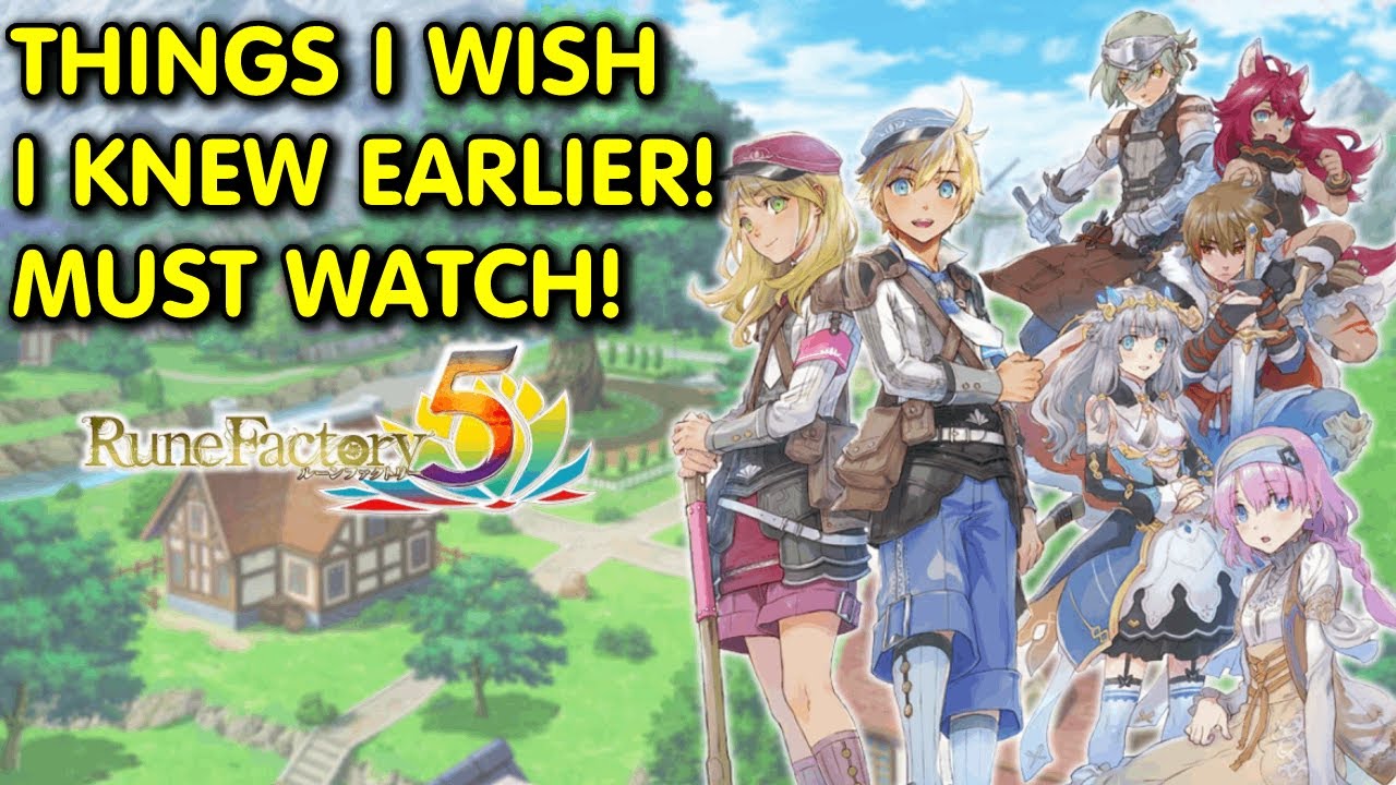 Things I Wish I Knew Earlier In Rune Factory 5! | Tips & Tricks!