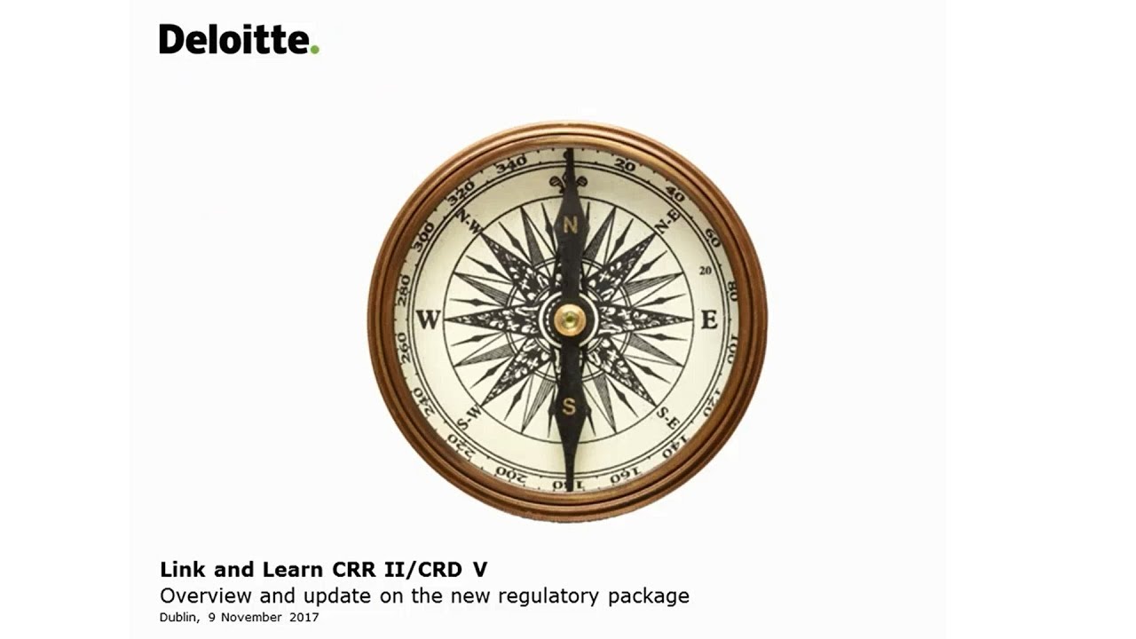 Link'n Learn - Basel III and CRD V/ CRR II