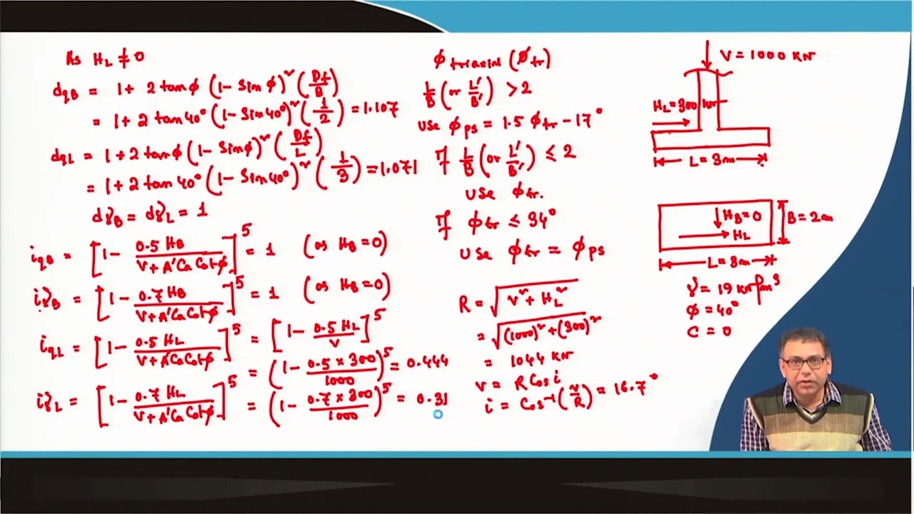 Lecture 15: Shallow Foundation : Bearing Capacity - IX