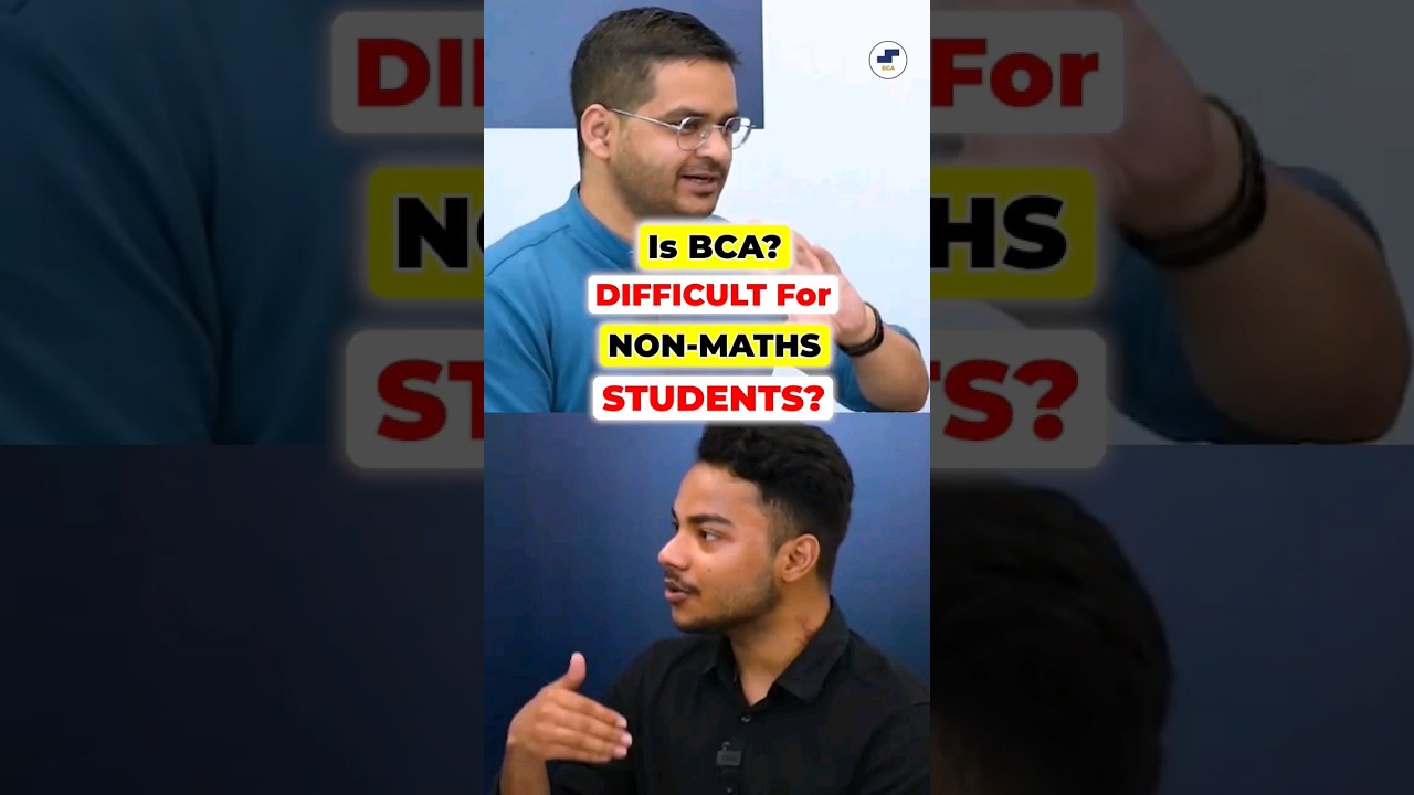 💥Is BCA Difficult😱Non Math Students?BCA Course After 12th Non Math🤩#BCA #IGNOU #BCA2024 #Viral