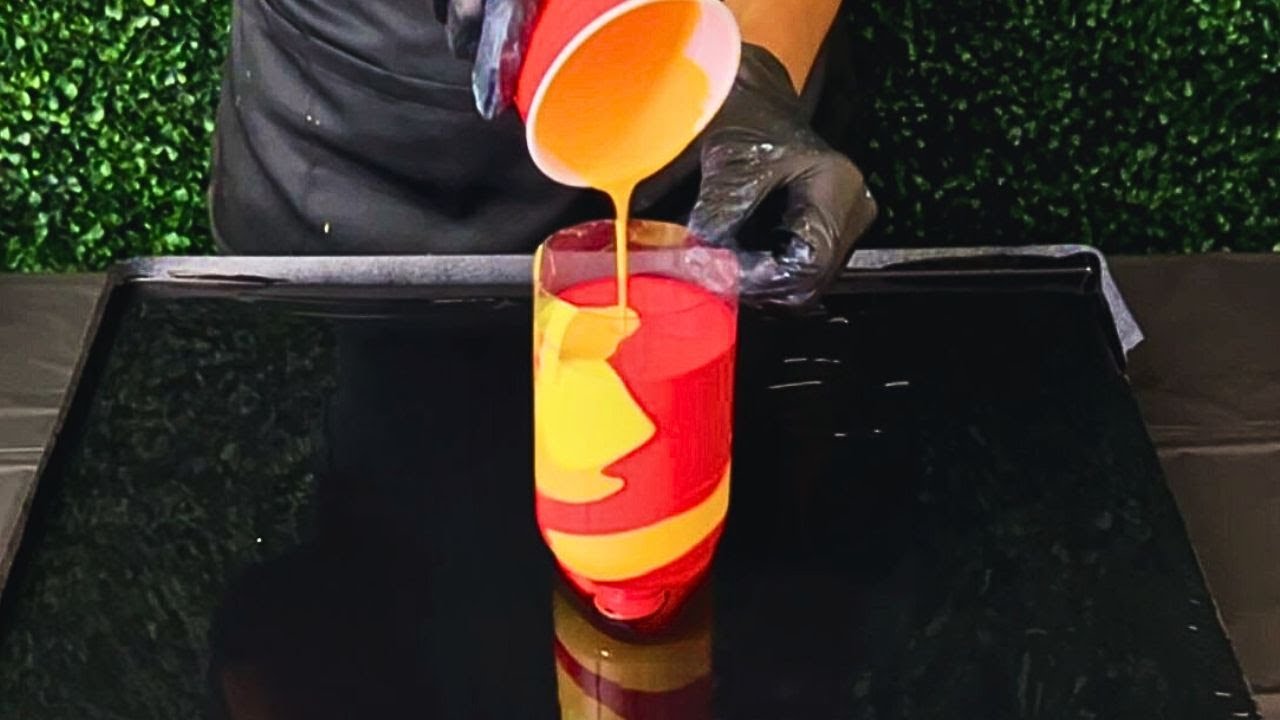 Easy Steps to Create LIQUID GOLD Lacing and Cells ~ Fluid Art Acrylic Painting