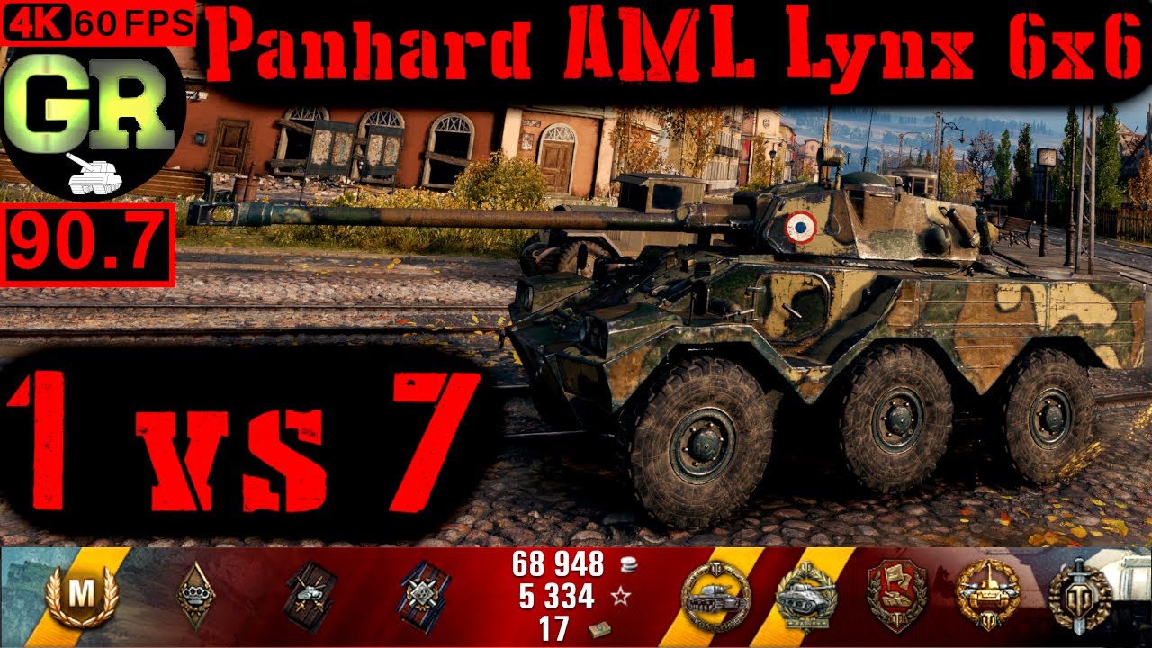 91_World of Tanks Panhard AML Lynx 6x6 WoT Replay - 9 Kills 5.7K DMG(Patch 1.4.0)