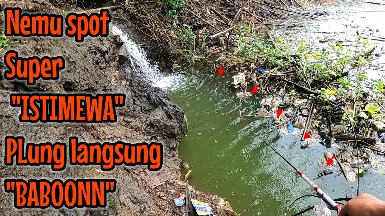 LANGSUNG GASSS ‼️ GAK PEDULI HUJAN  || mancing ikan red devil NAHOL MANIA