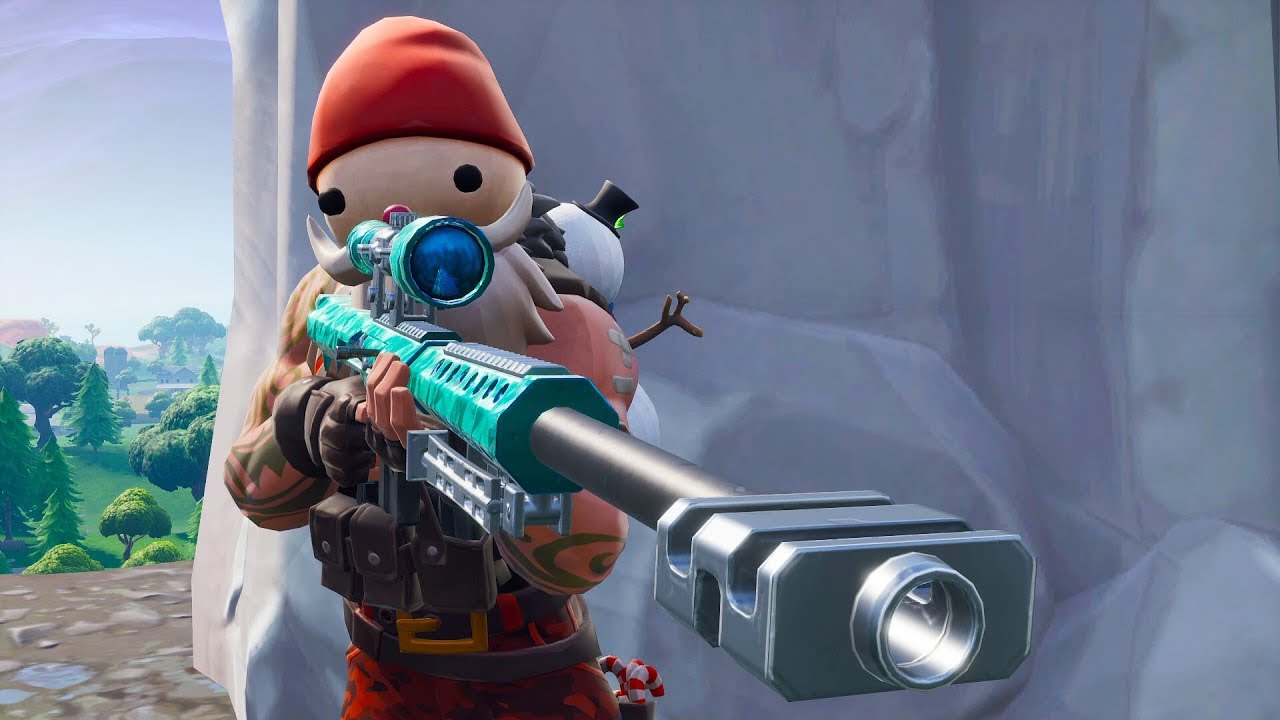 TIROS INCREIBLES CON PAPA NOEL EN FORTNITE