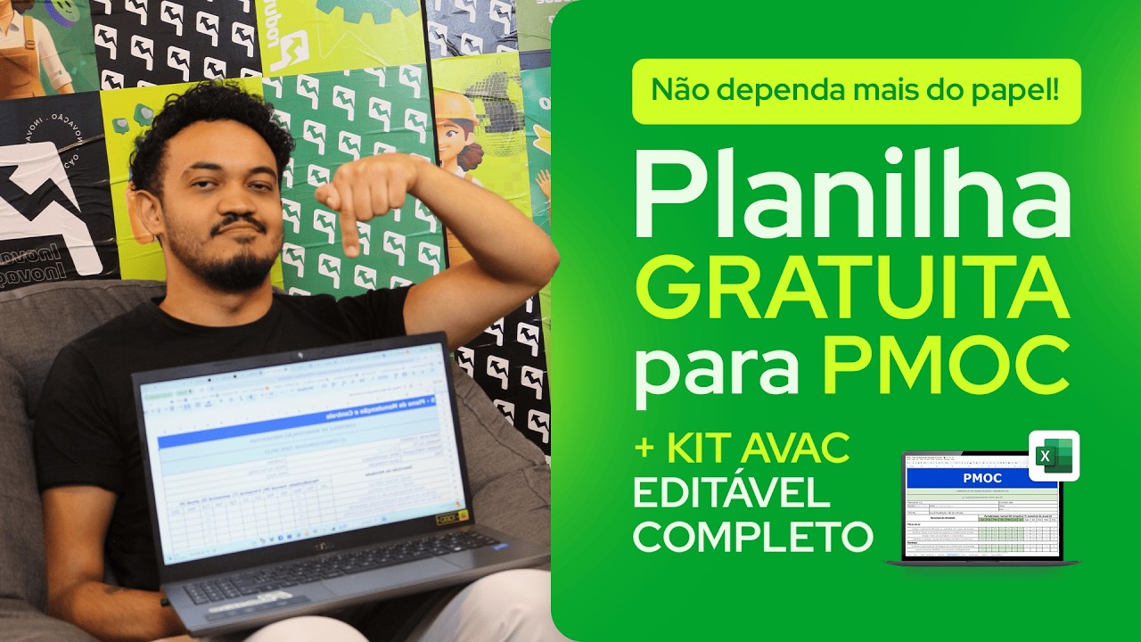 PMOC Excel 2026 - Como montar seu plano de manutenção (Modelo Gratuito e pronto para usar)