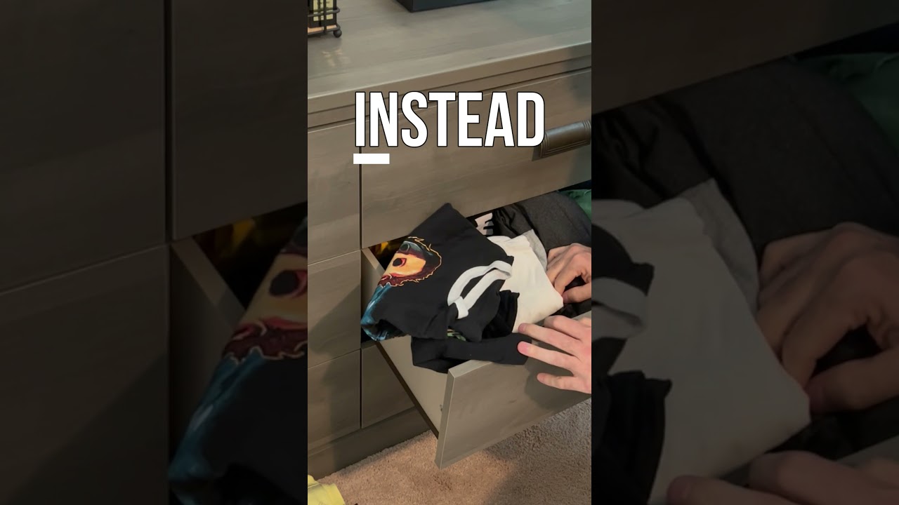 Drawer Organization 101:  The Best Way to Store Your Shirts