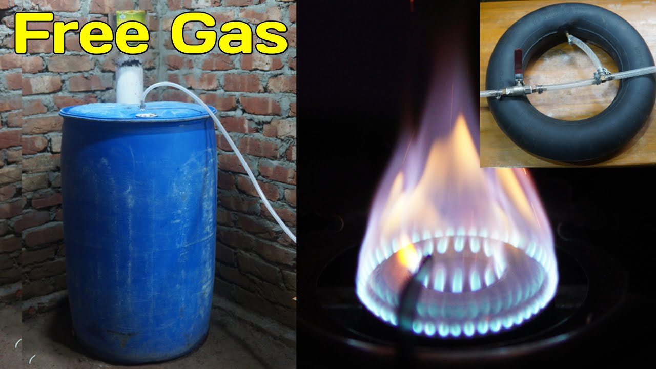 Amazing idea to use free gas from garbage || Biogas Plant