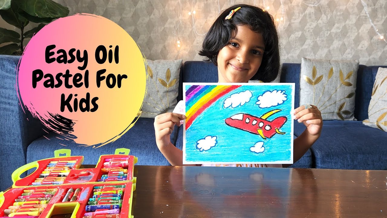 Easy Oil Pastel For Kids | Easy drawing for Kids